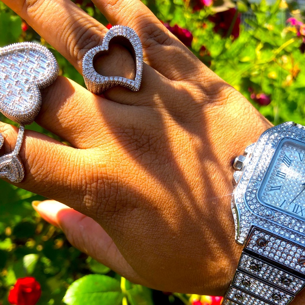 Open heart RING in silver 🥹
